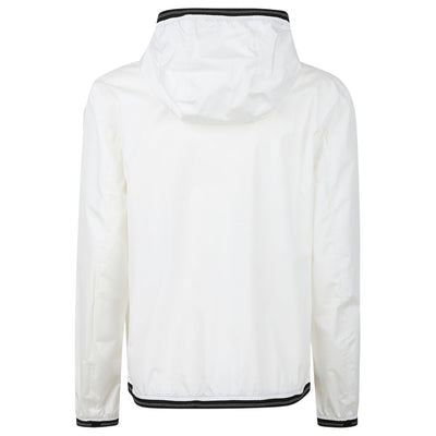 Giubbotto Donna con cappuccio fisso bianco retro