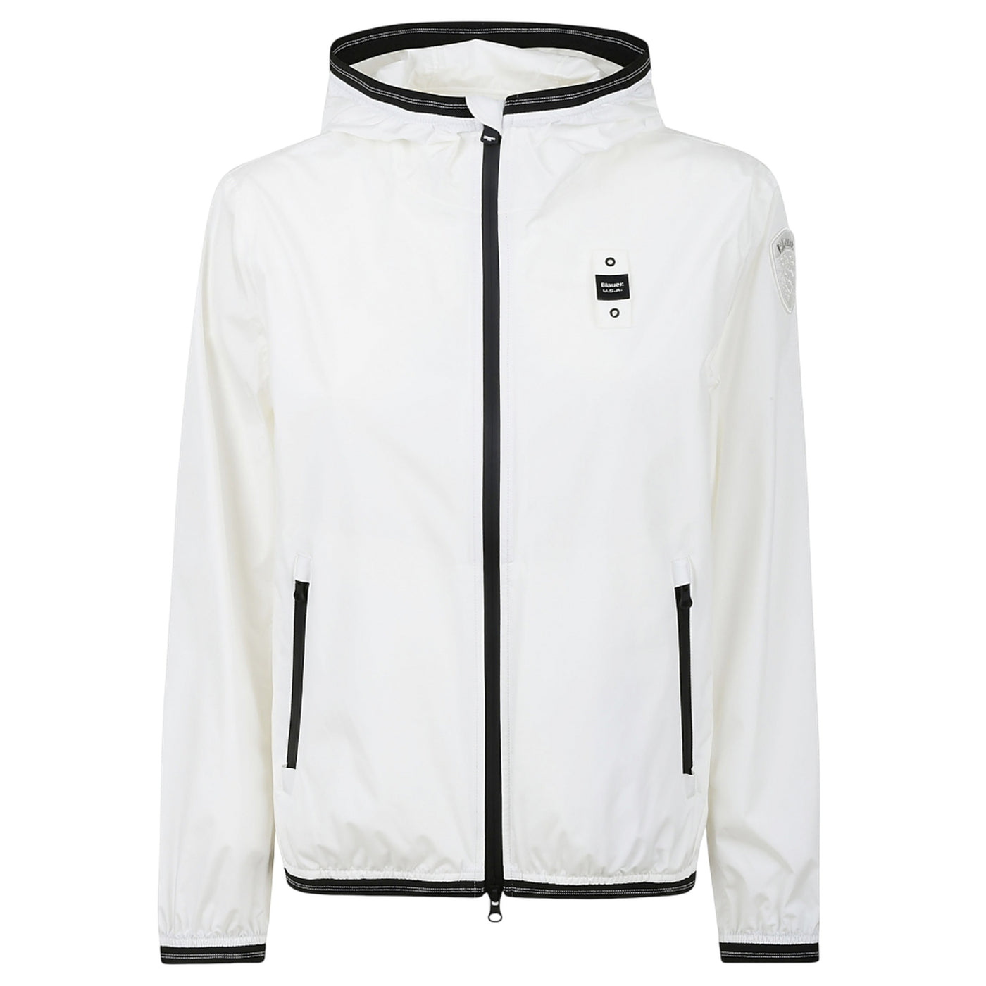 Giubbotto Donna con cappuccio fisso bianco