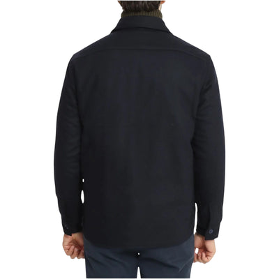 Giacca Uomo a camicia trapuntata Navy modello retro