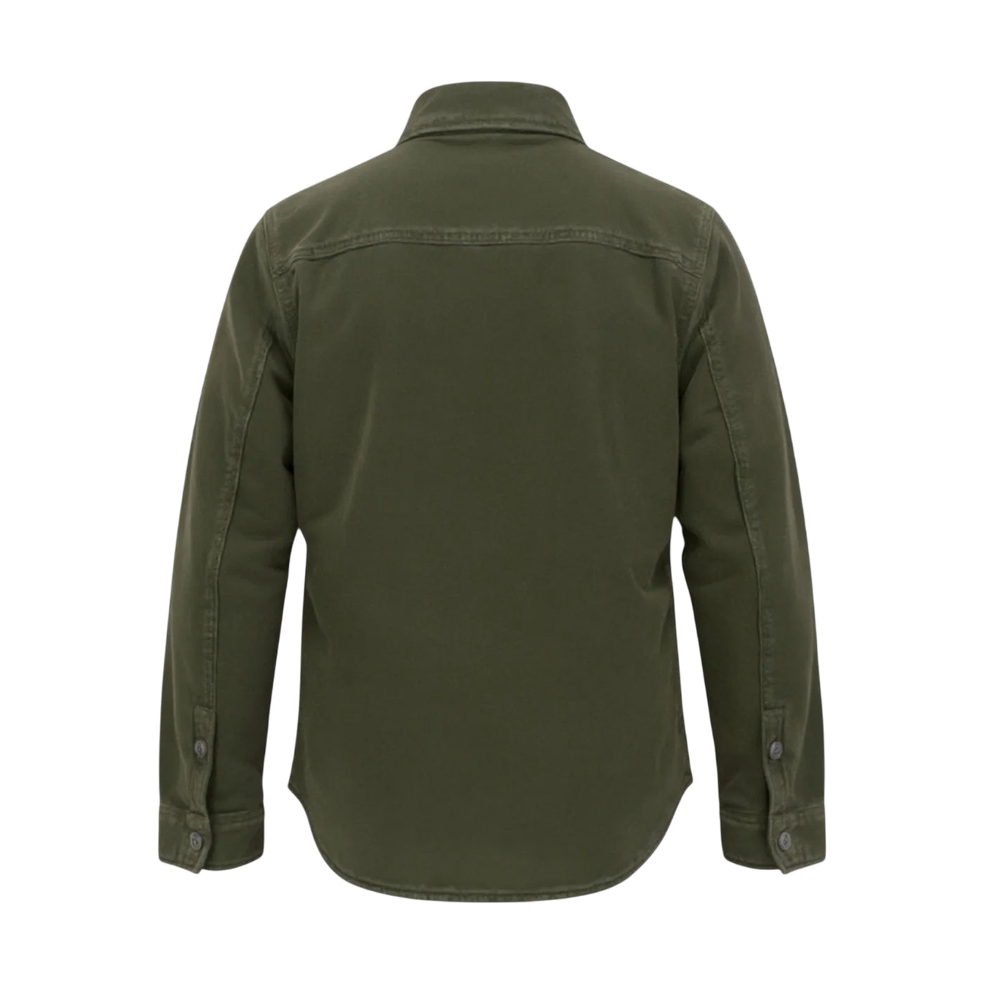 Camicia Uomo trapuntata Moleskine Verde  retro