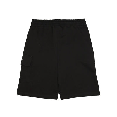 Bermuda Bambino con orlo dritto Nero retro
