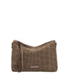 Borsa Donna Nora Pouch scamosciata effetto cocco beige