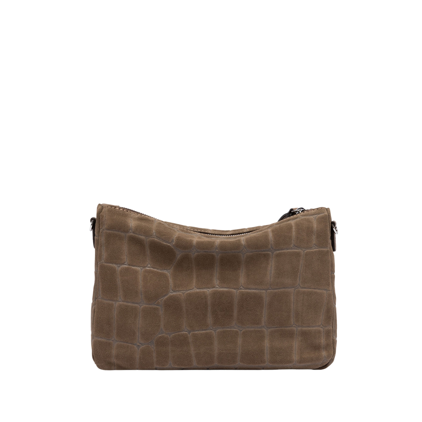 Borsa Donna Nora Pouch scamosciata effetto cocco beige retro