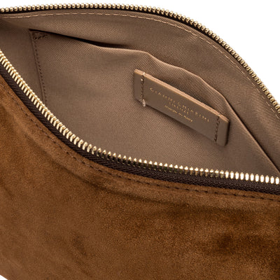 Borsa Donna Nora Pouch con cinturino Marrone interno