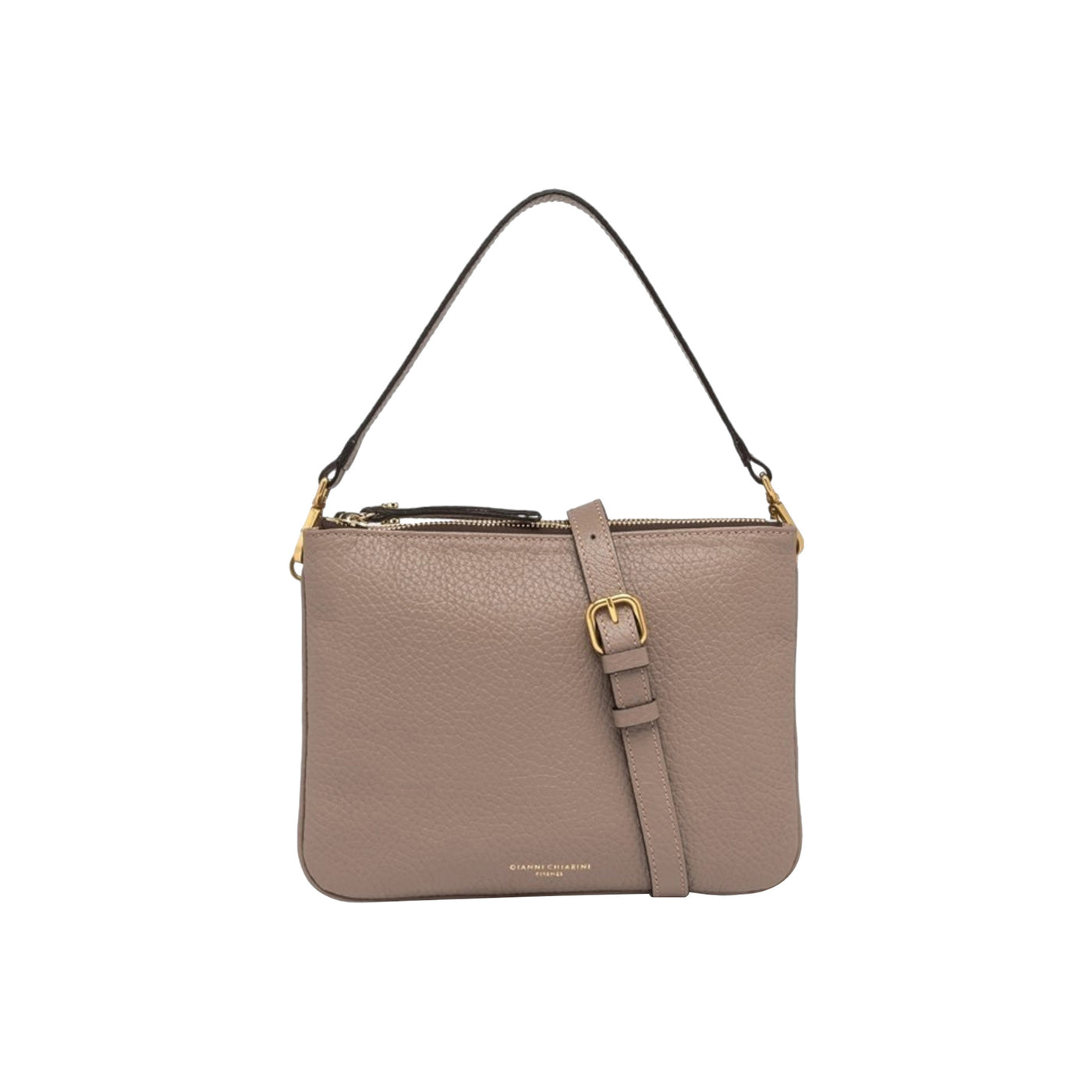 Borsa Donna Beige con doppio scomparto e tracolla rimovibile