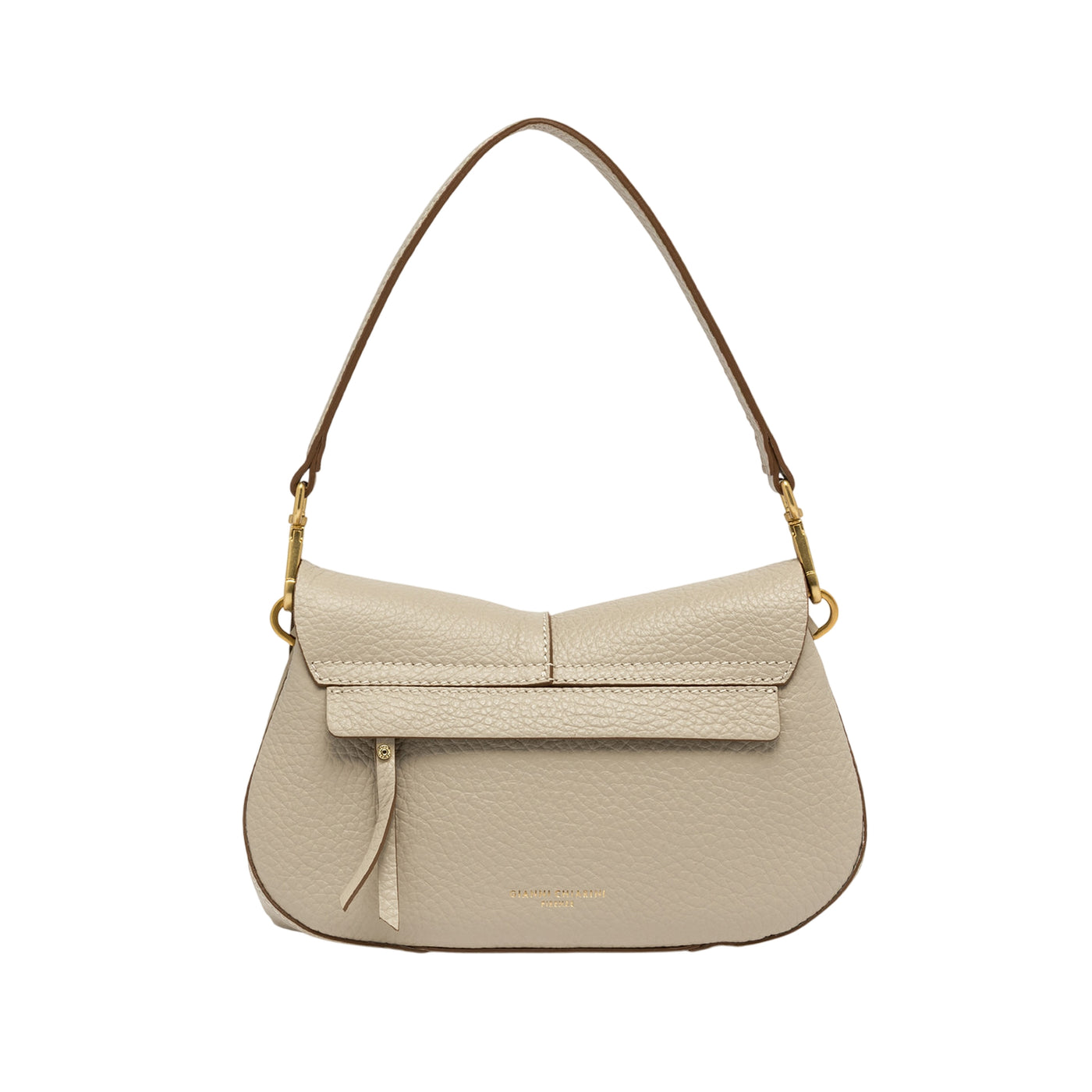 Borsa a spalla Donna Helena Round Beige retro