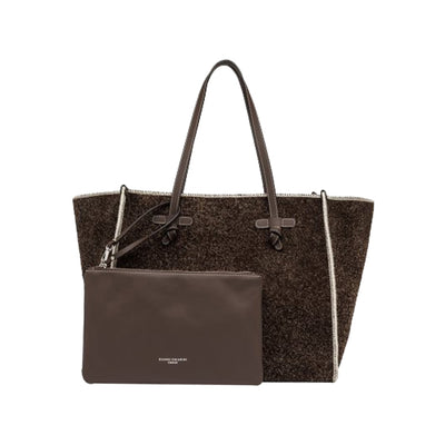 Borsa Donna Marcella Club, Marrone, con pochette