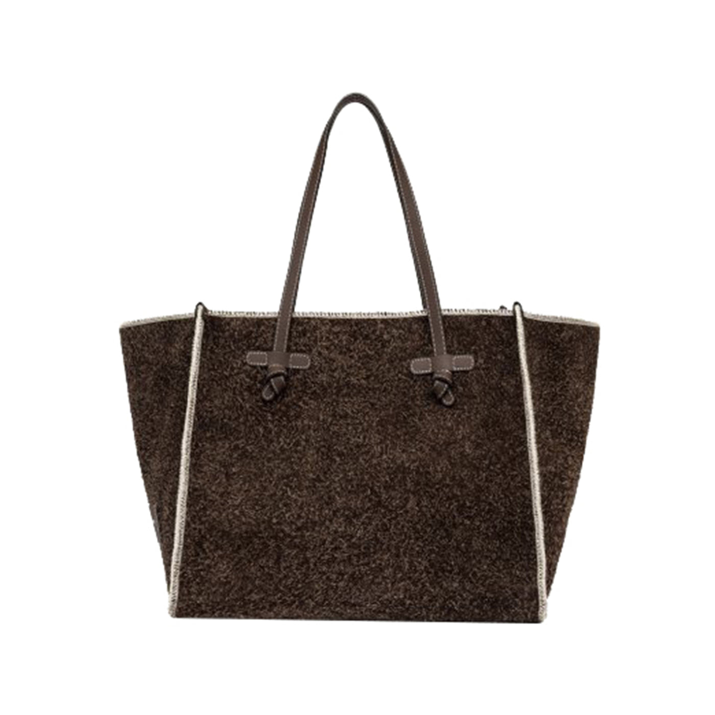 Borsa Donna Marcella Club, Marrone, con pochette