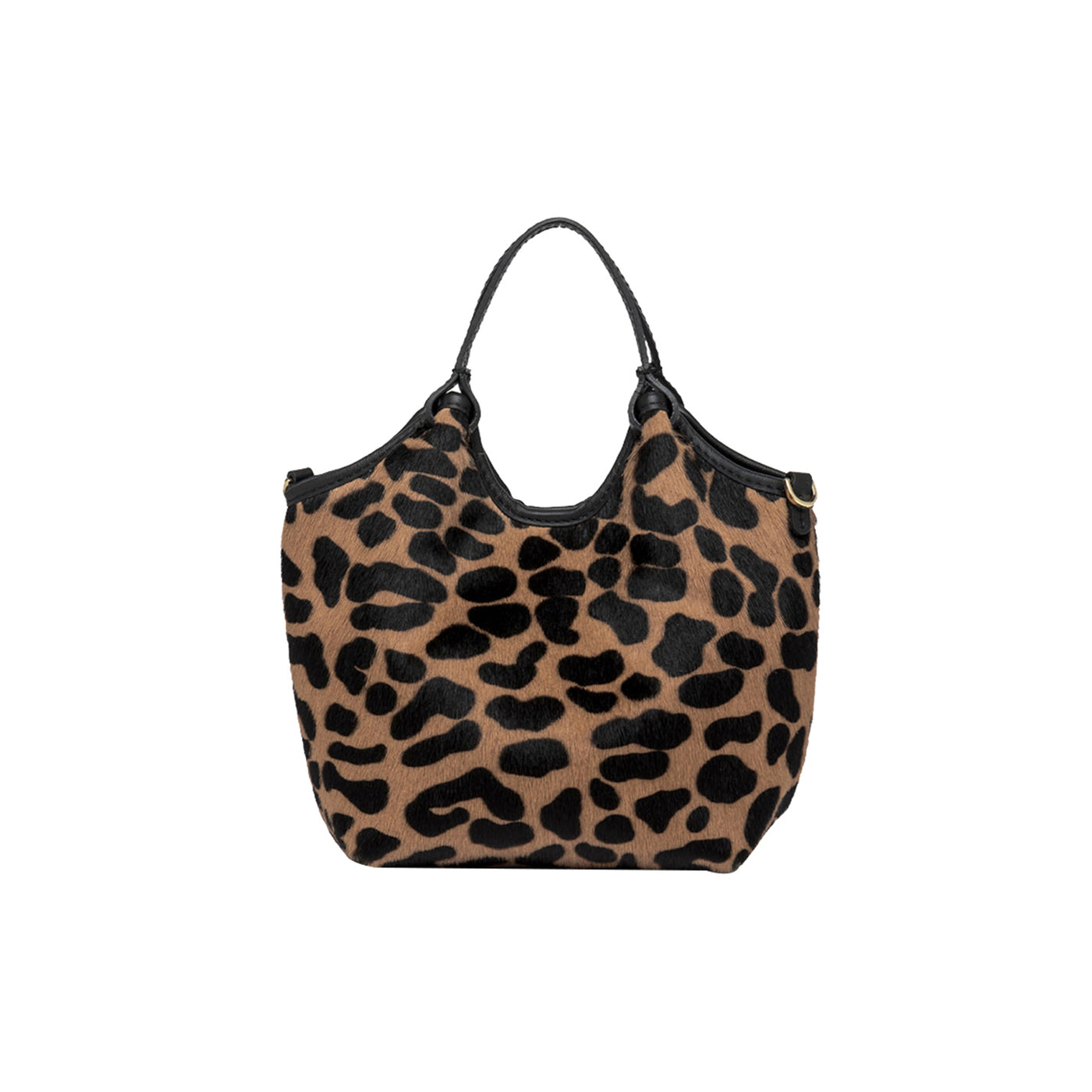 Borsa Donna, modello Dua animalier, con tracolla e pochette