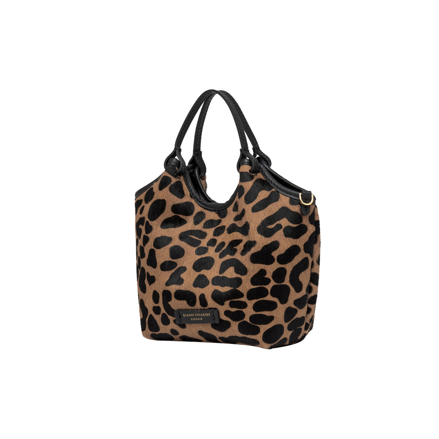 Borsa Donna, modello Dua animalier, con tracolla e pochette