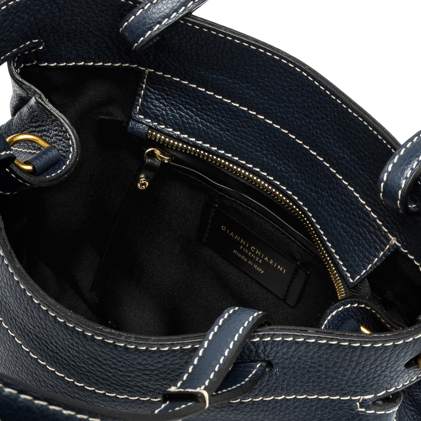 Borsa a mano Donna Ottavia navy interno