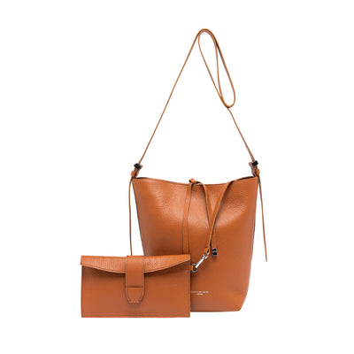 Borsa Donna a Tracolla Amelia Arancione con pochette