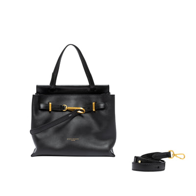 Borsa a mano Donna Tilda Nero con moschettone