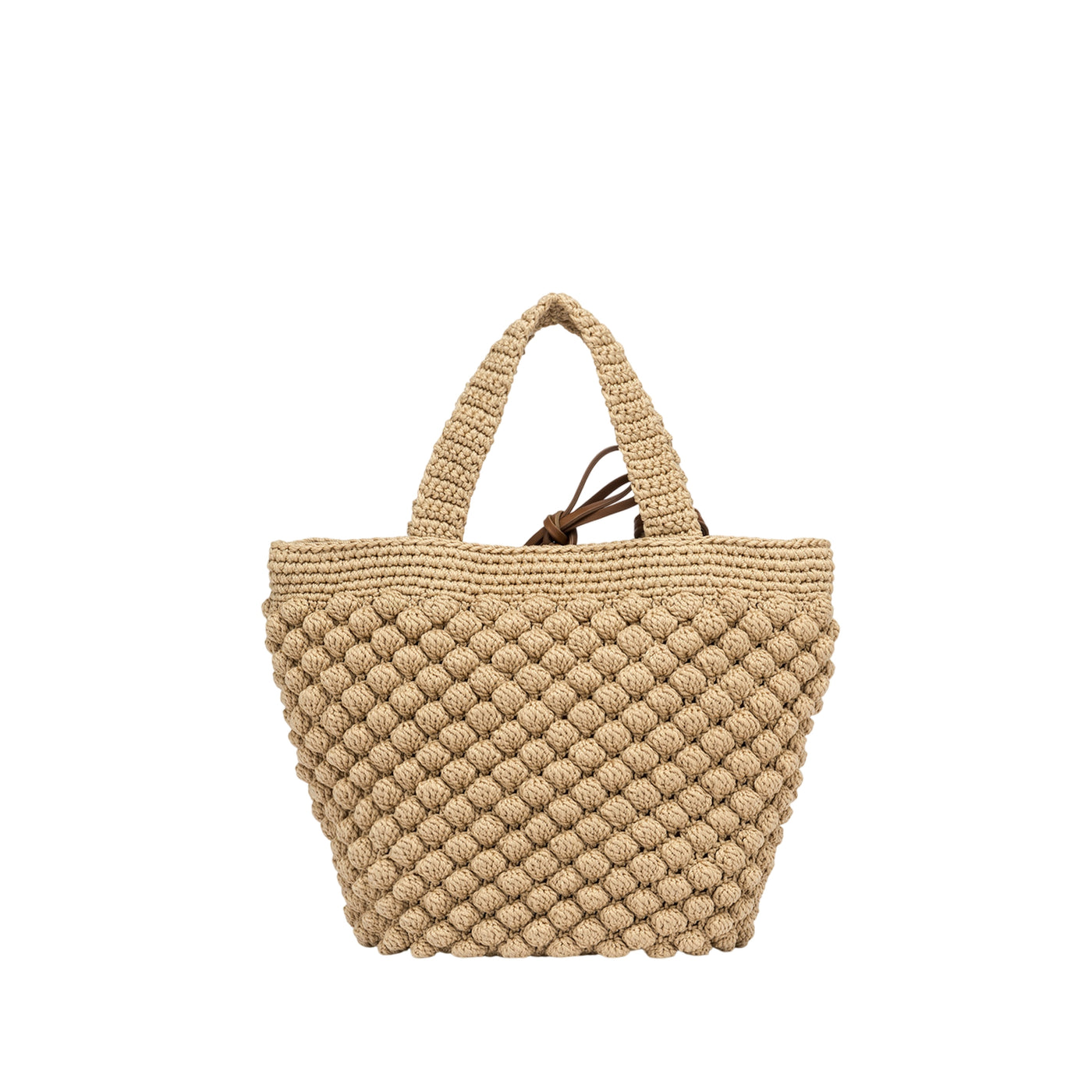 Borsa a mano da Donna effetto bubble beige retro