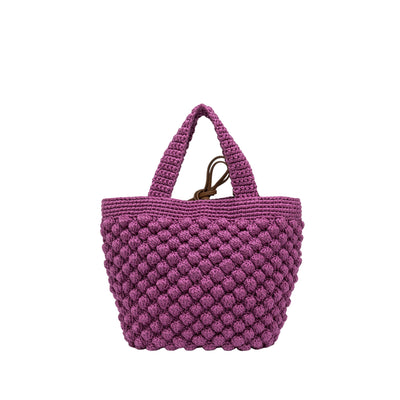 Borsa a mano da Donna effetto bubble viola retro