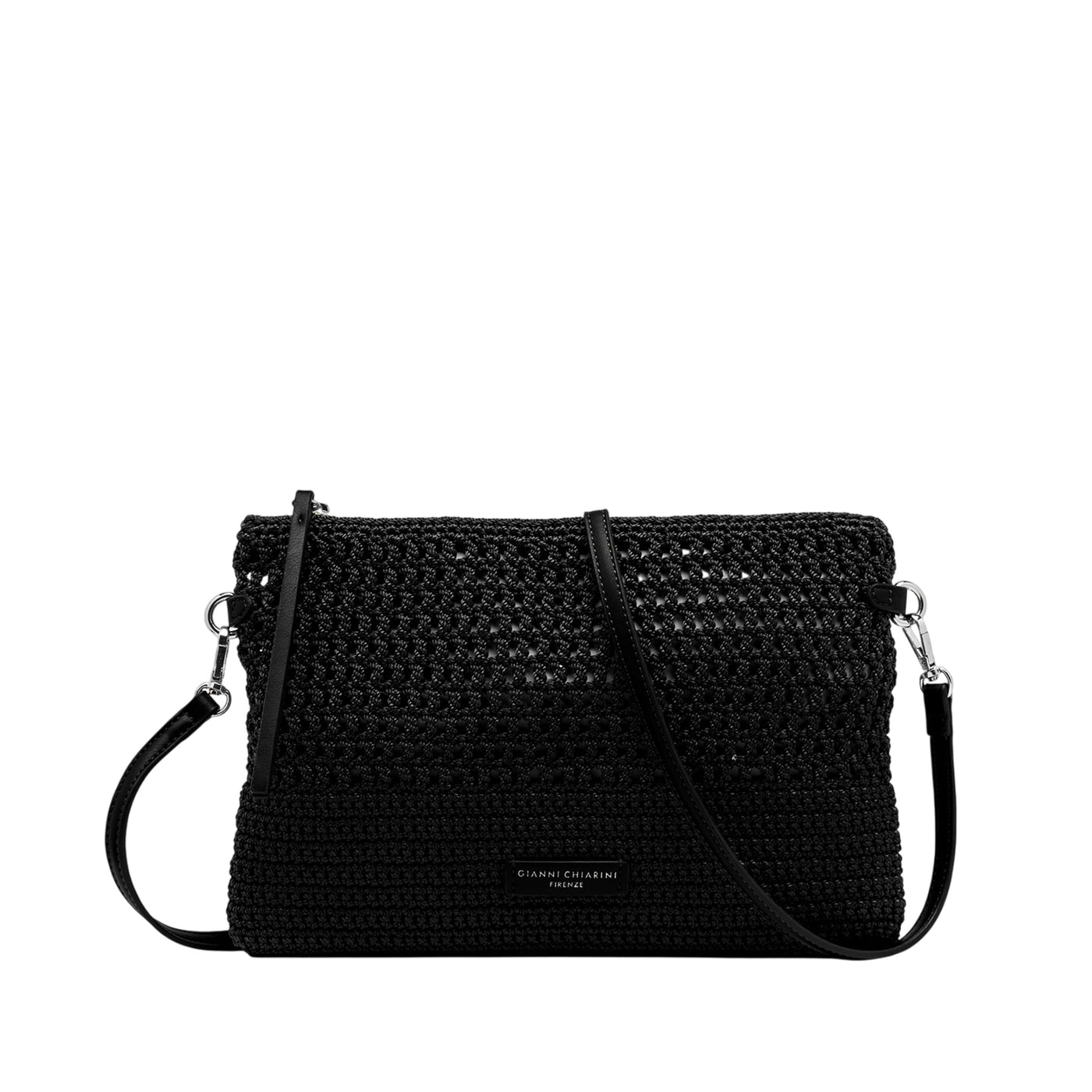 Borsa da Donna a tracolla Victoria traforata nero