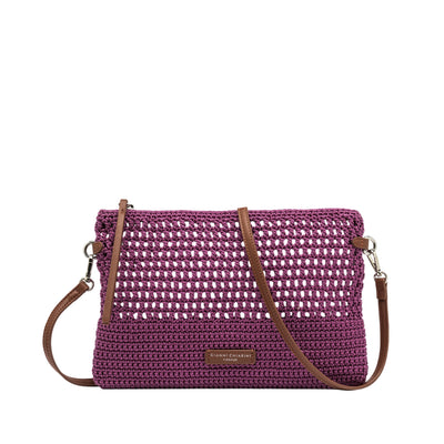 Borsa da Donna a tracolla Victoria traforata viola