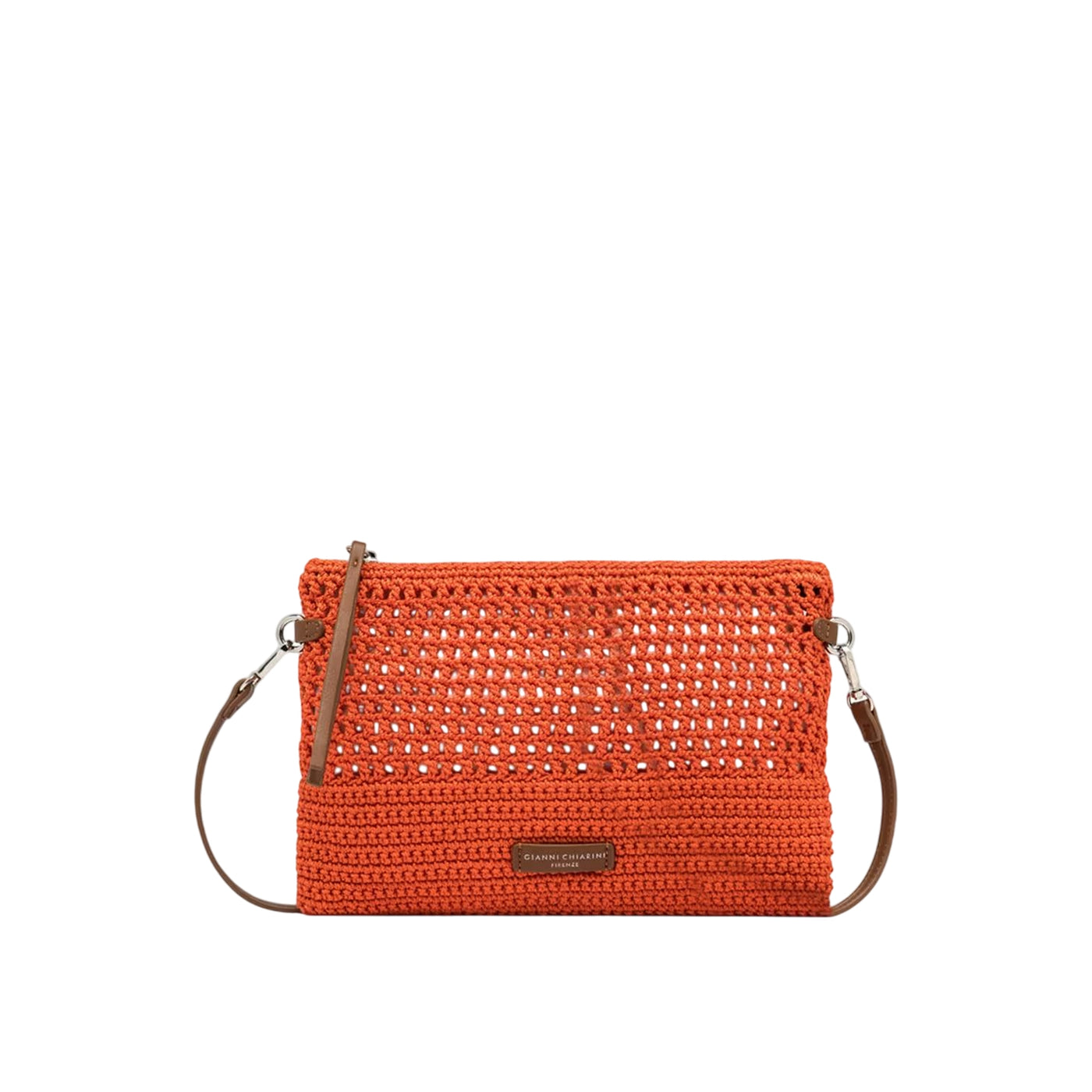 Borsa da Donna a tracolla Victoria traforata arancione