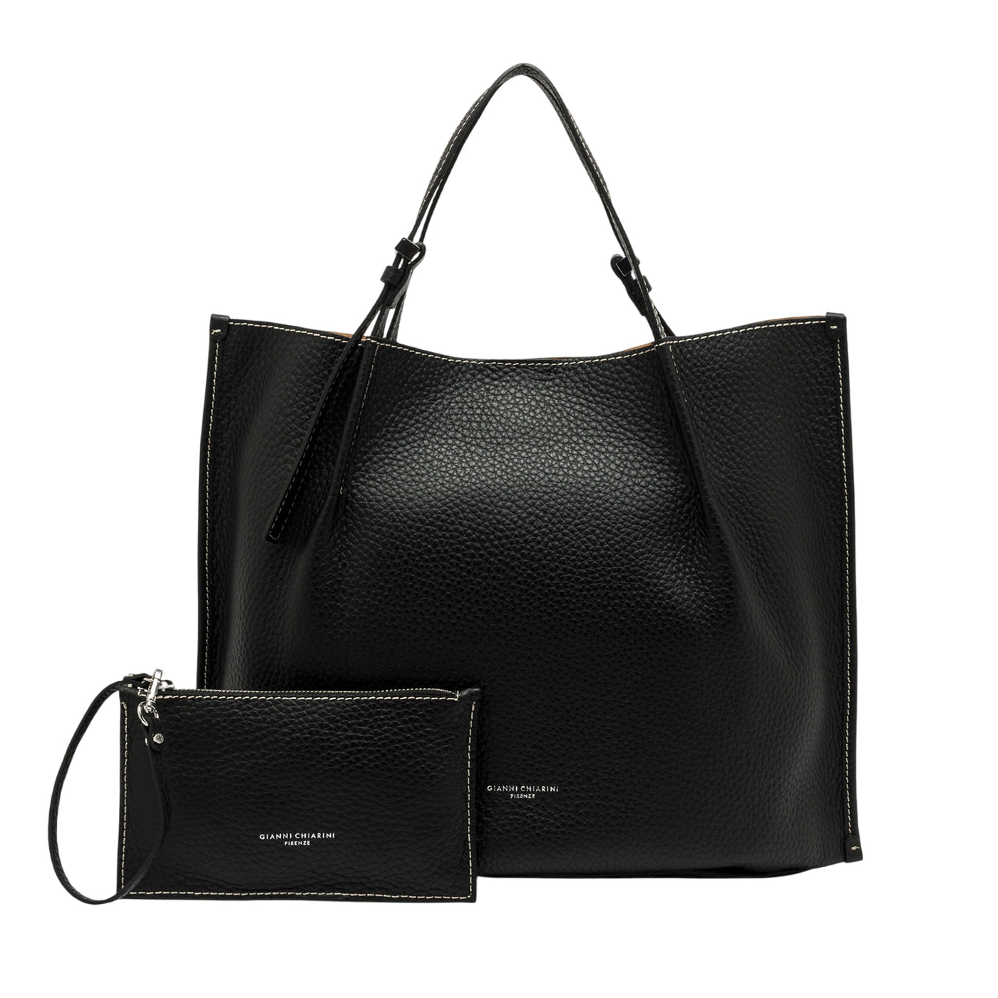 Borsa a spalla Donna modello Dory Nero con pochette vicina