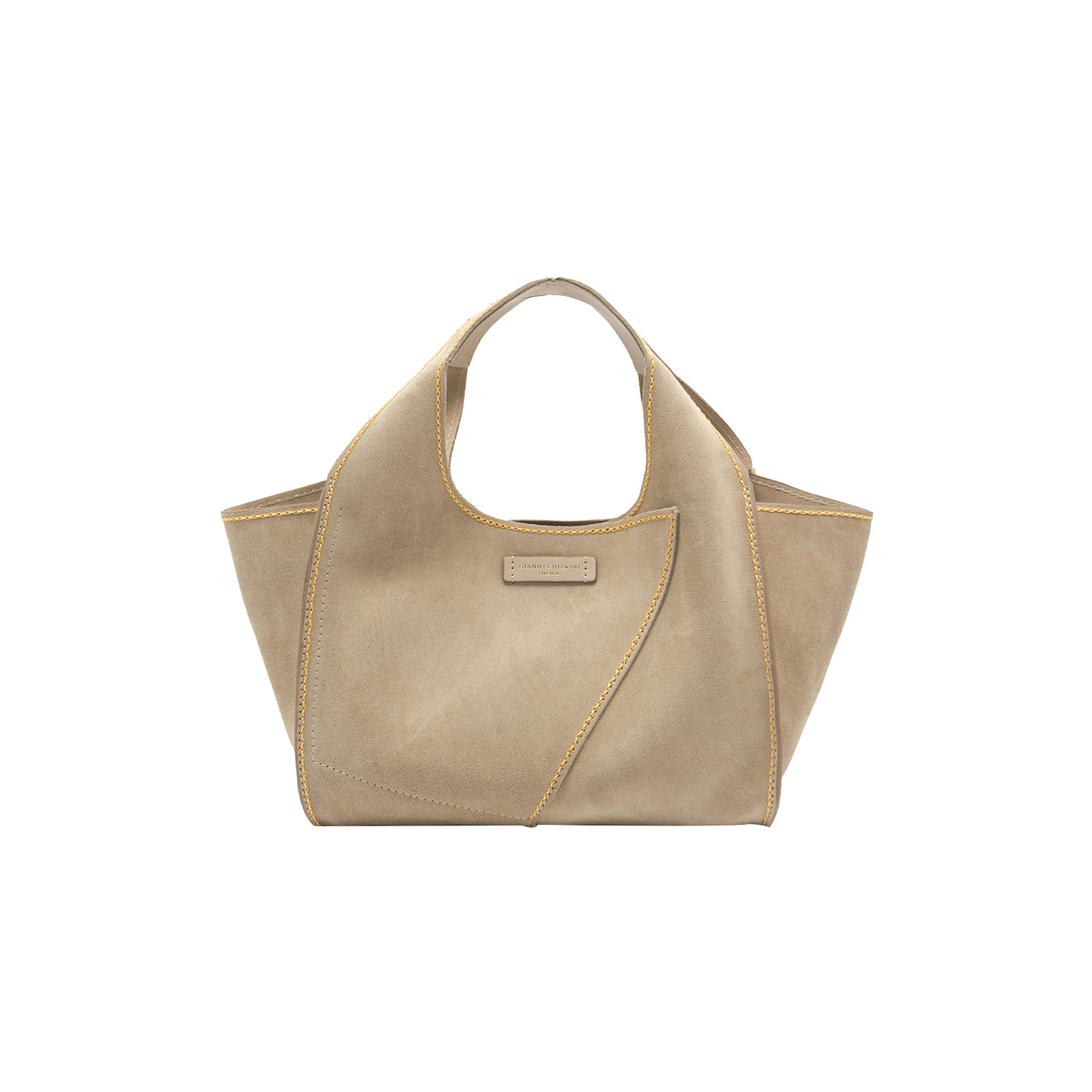 Borsa Donna modello Euforia, in pelle scamosciata, a mano