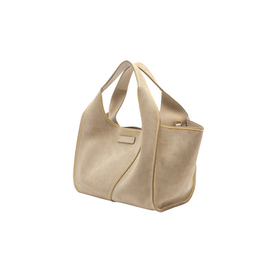 Borsa Donna modello Euforia, in pelle scamosciata, a mano