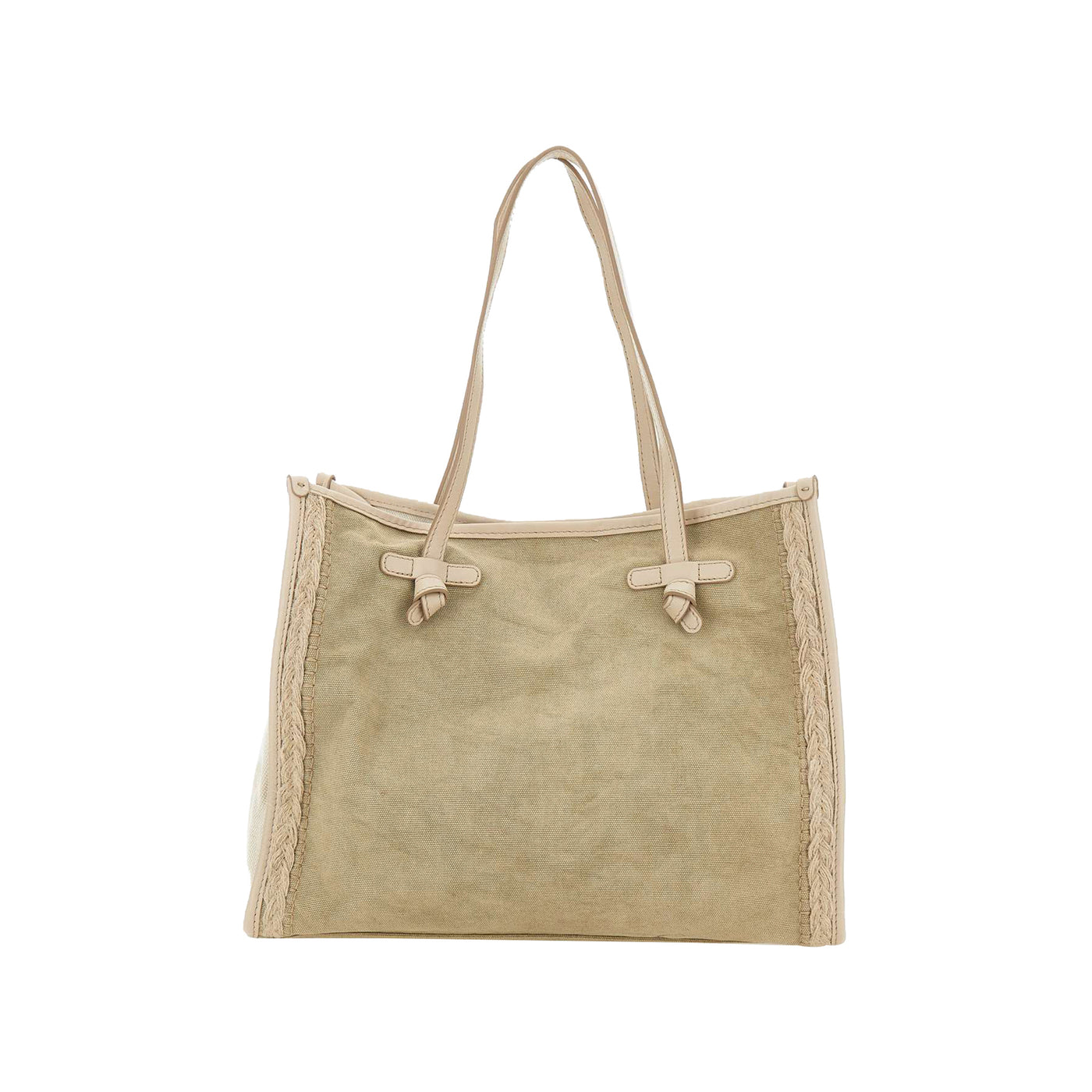 Borsa shopping Marcella in canvas Beige