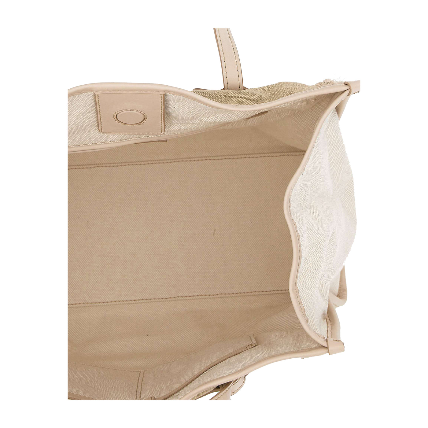 Borsa shopping Marcella in canvas Beige