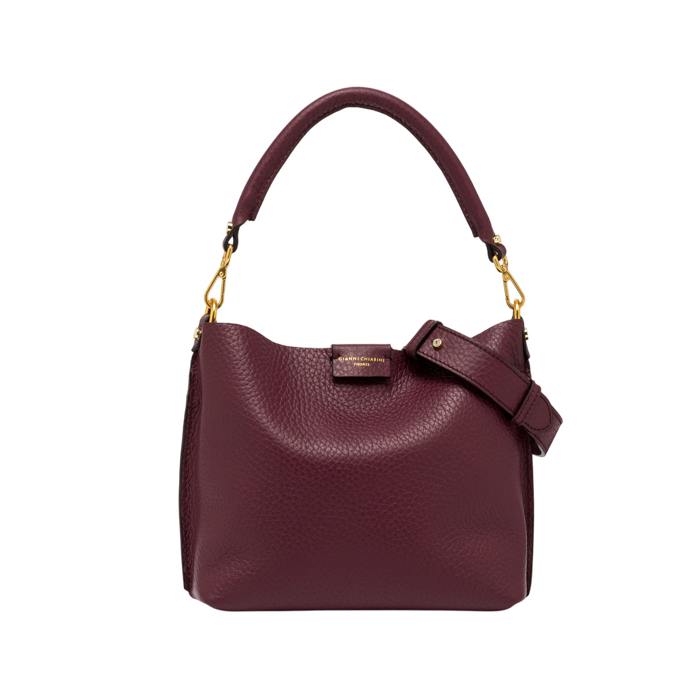 Borsa a mano Donna con manico con moschettoni Bordeaux
