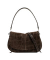 Borsa a spalla Donna con maxi stampa cocco Marrone