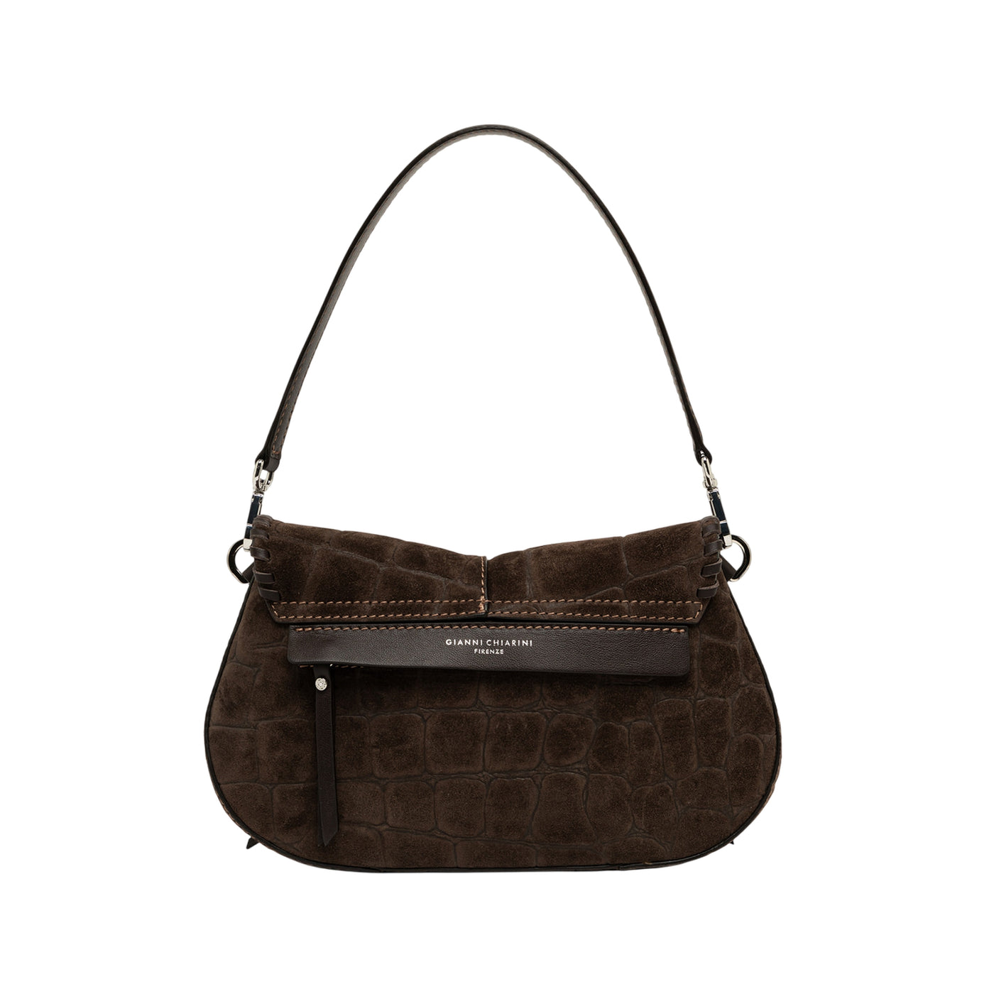 Borsa a spalla Donna con maxi stampa cocco Marrone retro