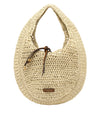 Borsa a spalla Donna in paglia beige