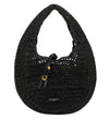 Borsa a spalla Donna in paglia nera