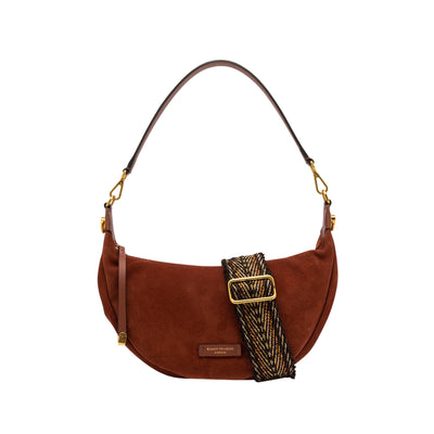 Borsa a spalla Donna a sacca scamosciata Rosso
