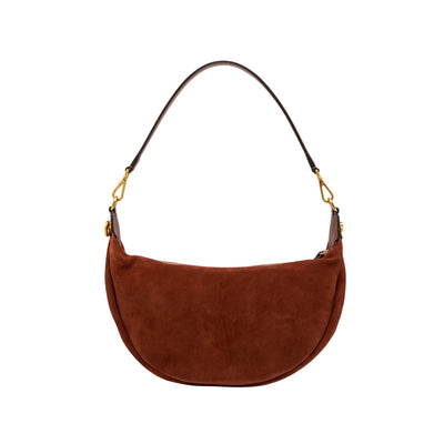 Borsa a spalla Donna a sacca scamosciata Rosso retro