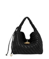 Borsa Donna Aurelie Nera, in pelle intrecciata