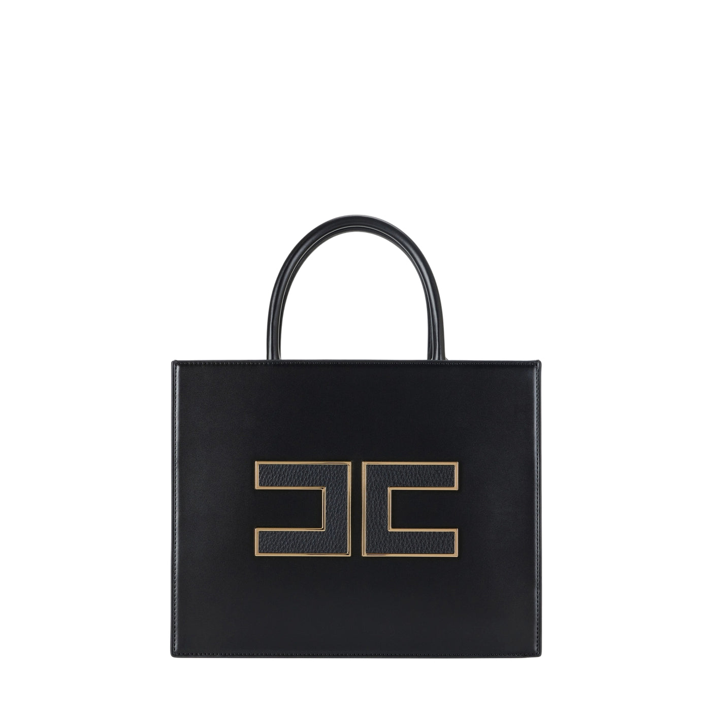 Borsa Donna grande con logo Nero