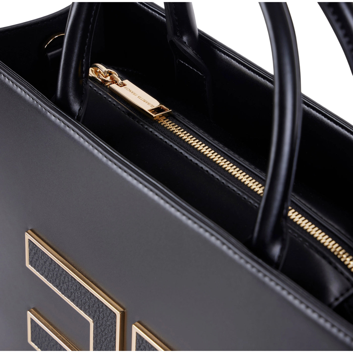 Borsa Donna grande con logo Nero dettaglio chiusura