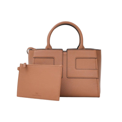 Borsa Donna Cuoio logo in rilievo