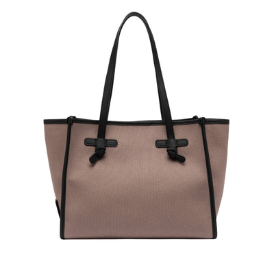 Borsa Shopper Donna in tessuto canvas Grigio