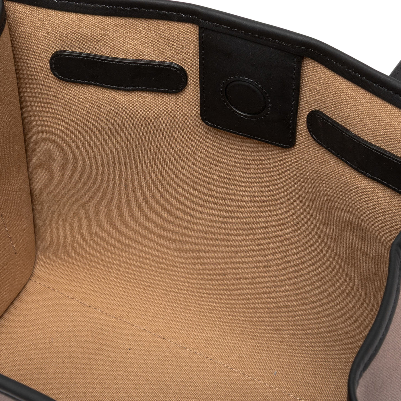 Borsa Shopper Donna in tessuto canvas Grigio interno