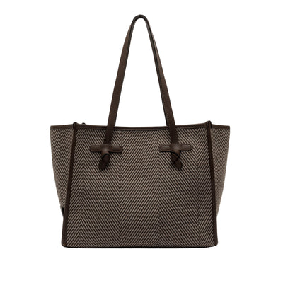 Borsa a spalla Marcella Donna in tessuto lana spigato