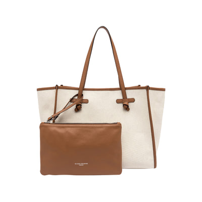 Borsa Shopper Donna Marcella Panna con pochette