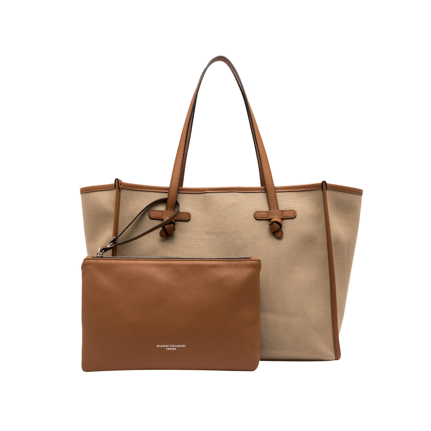 Borsa Shopper Donna Marcella Beige con pochette