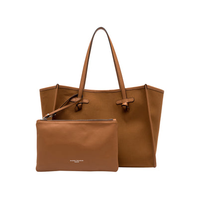 Borsa Shopper Donna Marcella Marrone con pochette