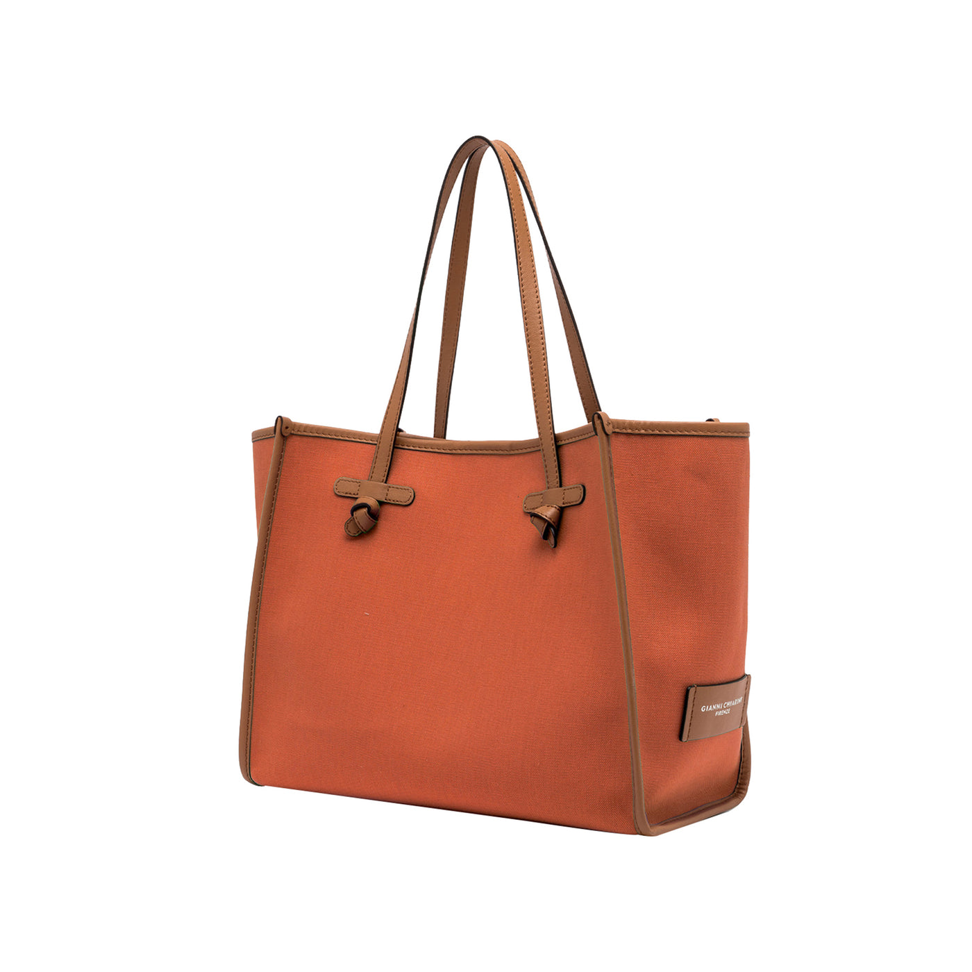 Borsa Shopper Donna Marcella Corallo laterale