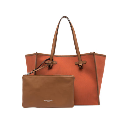 Borsa Shopper Donna Marcella Corallo con pochette 