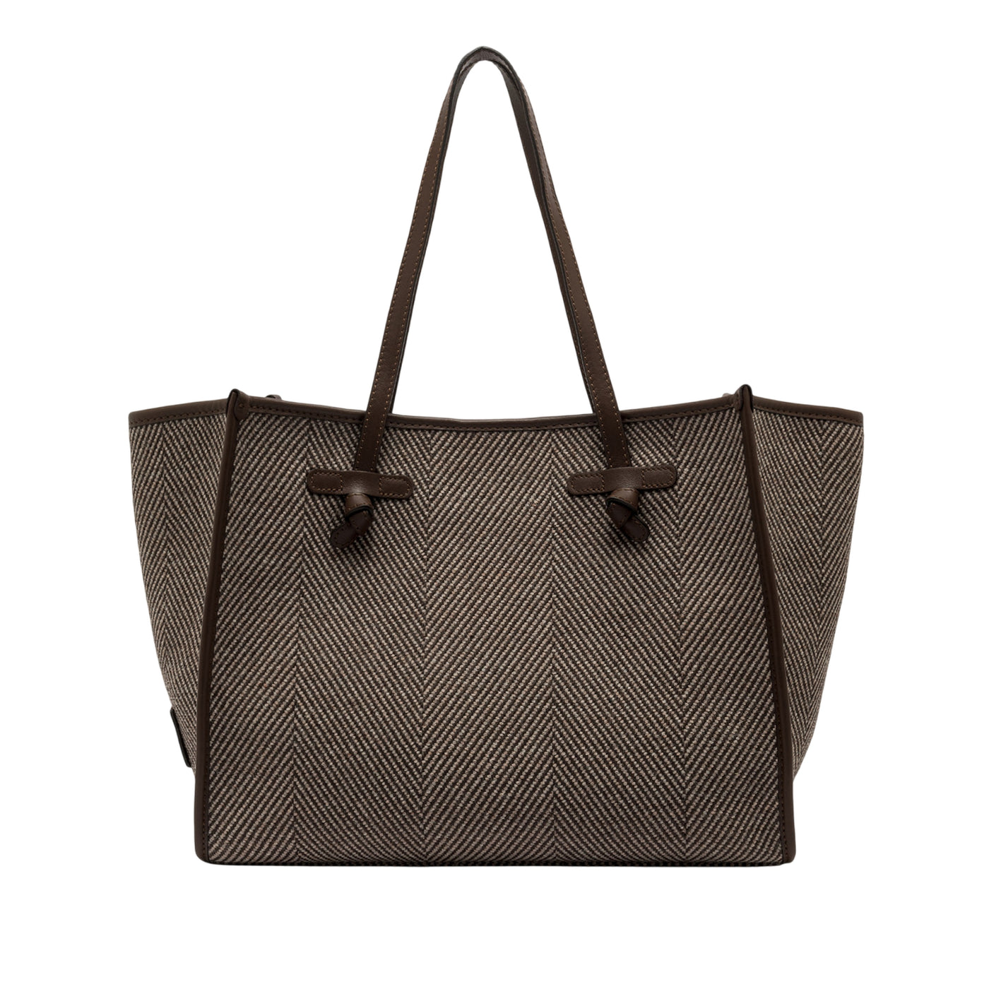 Borsa Shopper Donna Marcella in tessuto spigato