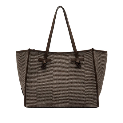 Borsa Shopper Donna Marcella in tessuto spigato
