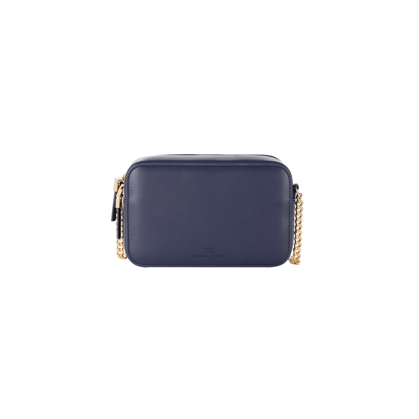 Borsa Donna Navy con tracolla a catena e chiusura zip