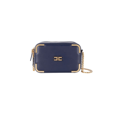 Borsa Donna Navy con tracolla a catena e chiusura zip